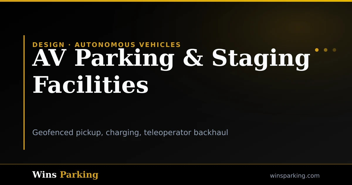 Vehicle Staging Autonomous Vehicle Parking & Staging Facilities | Wins Parking