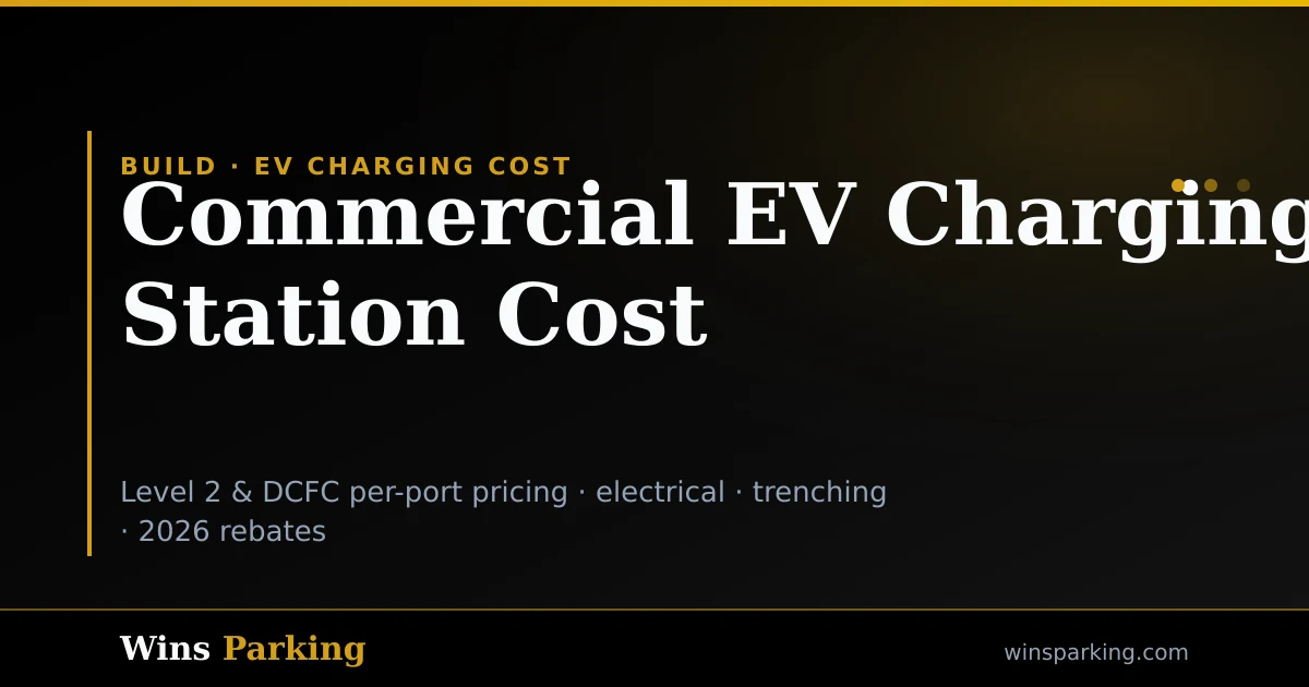 Commercial EV Charging Station Cost 2026 | Level 2 & DCFC Pricing